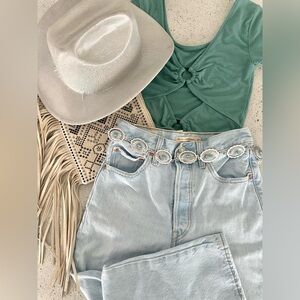 Levi's Jeans Ribcage Straight Ankle Light Wash High-Waisted Jeans